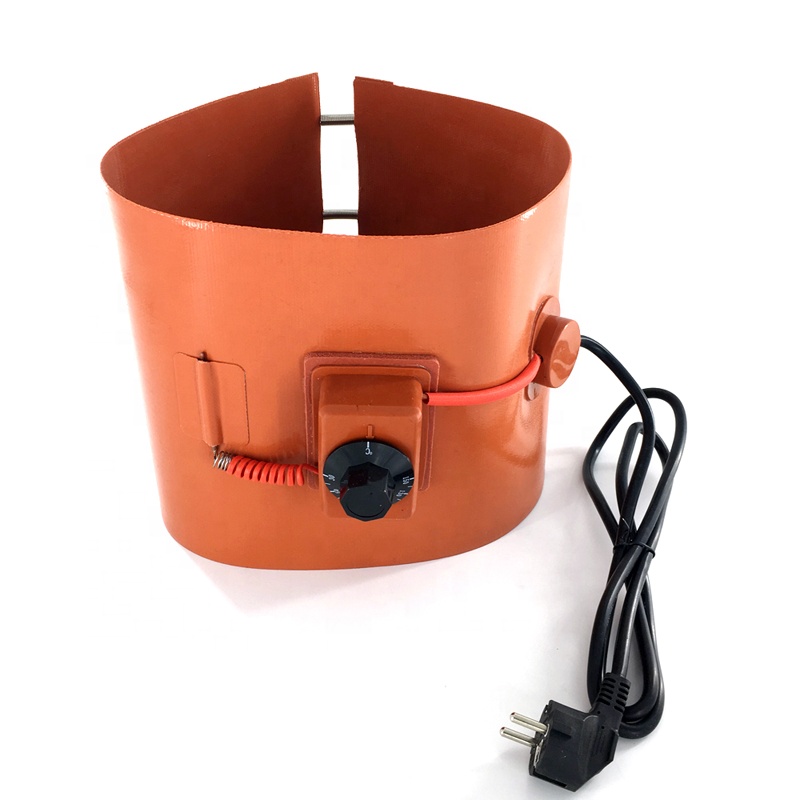 Calentador de almohadilla de silicona flexible 200L con controlador de temperatura para tanque de aceite