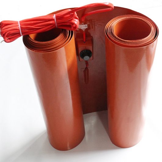 Calentador de tambor de caucho de silicona de 220 V y 55 galones con controlador de temperatura-5