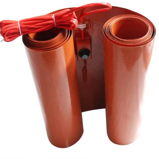 Calentador de banda de tambor de aceite de silicona eléctrico industrial de 200 litros 55 galones 220 v con controlador de temperatura ajustable-5