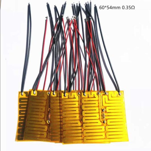 Almohadilla calefactora Kapton de película delgada de poliimida adhesiva de 0,35 Ω (2) Almohadilla calefactora Kapton de película delgada de poliimida adhesiva de 0,35 Ω (2)