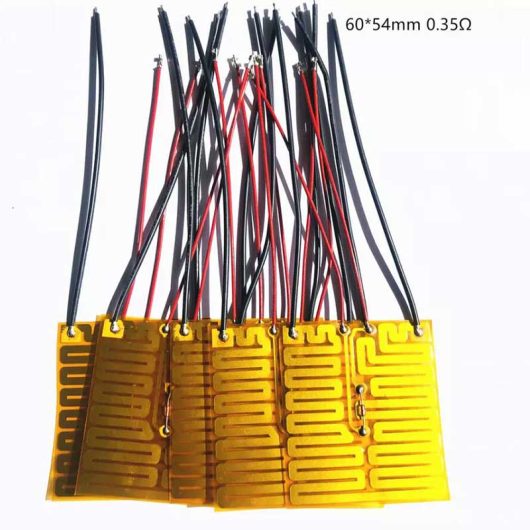 Almohadilla calefactora Kapton de película delgada de poliimida adhesiva de 0,35 Ω (4) Almohadilla calefactora Kapton de película delgada de poliimida adhesiva de 0,35 Ω (4)