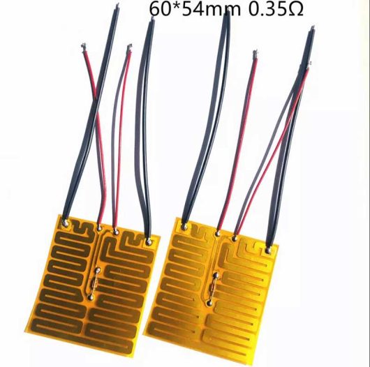 Almohadilla calefactora Kapton de película delgada de poliimida adhesiva de 0,35 Ω Almohadilla calefactora Kapton de película delgada de poliimida adhesiva de 0,35 Ω