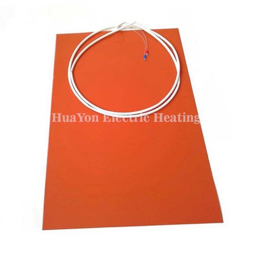 Calentador de placa de almohadilla térmica de goma de silicona flexible Industrial con termostato (6)